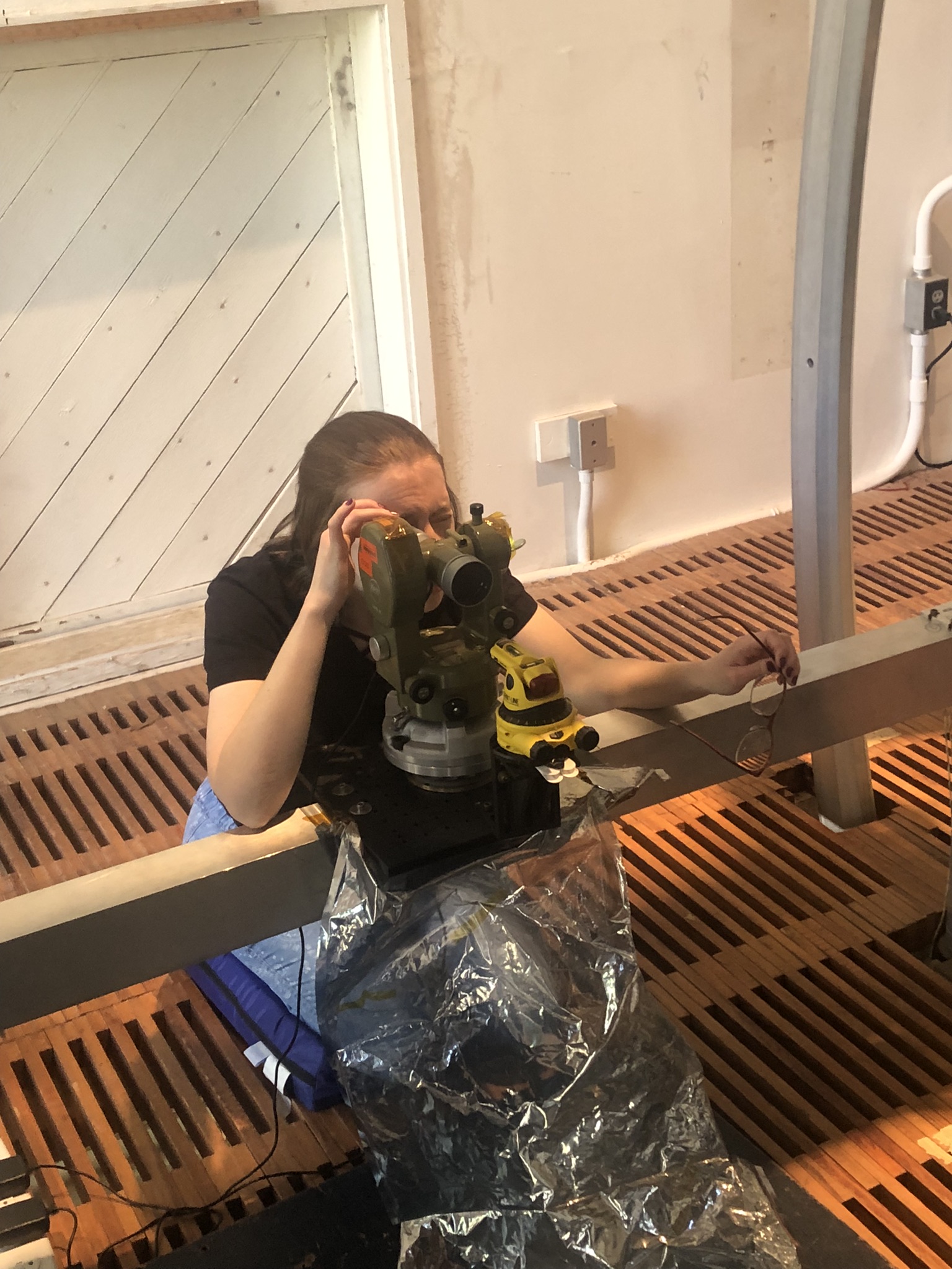 Me helping with the calibration of one of the ESCAPADE magnetometers.